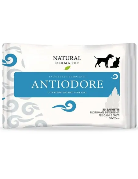 Lingettes anti-odeurs Natural Derma Pet 40 pcs