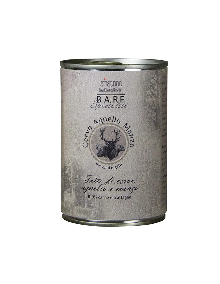 Dr.Clauder's Barf trito di cervo agnello e...