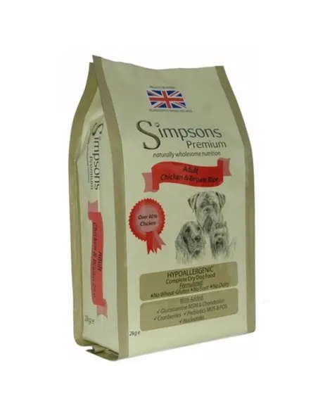 Simpsons Premium perro adulto pollo y arroz integral 2 kg