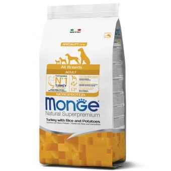 Tacchino riso patate 2 5 kg monge