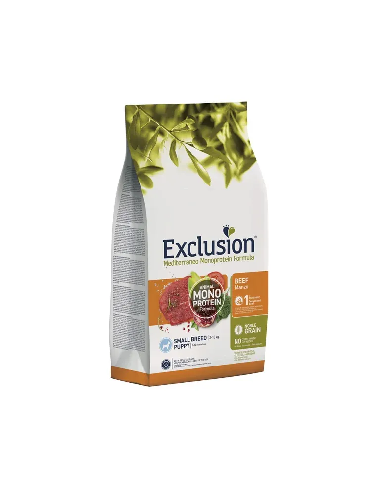 Exclusion Mediterraneo Puppy Small Beef 500 Gr