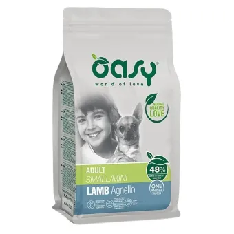 Oasy cane adult one protein small mini agnello 2,5 kg