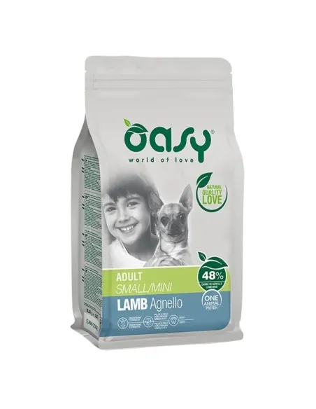 Oasy cane adult one protein small mini agnello 2,5 kg