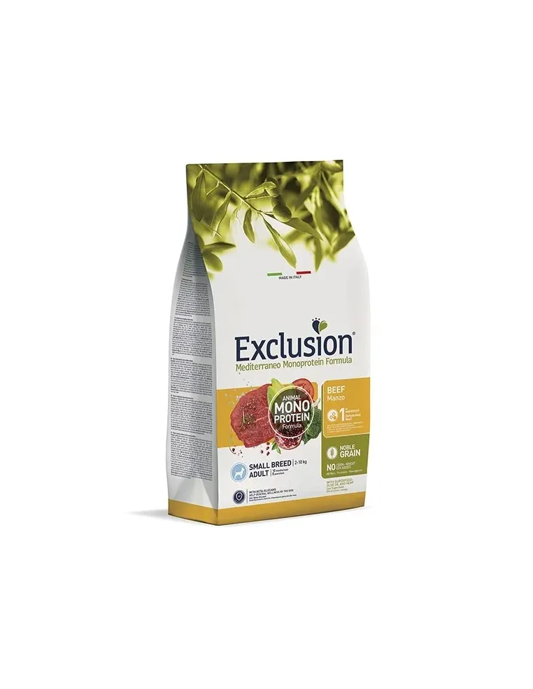 Exclusion Mediterraneo Adult Small Manzo 500 Gr