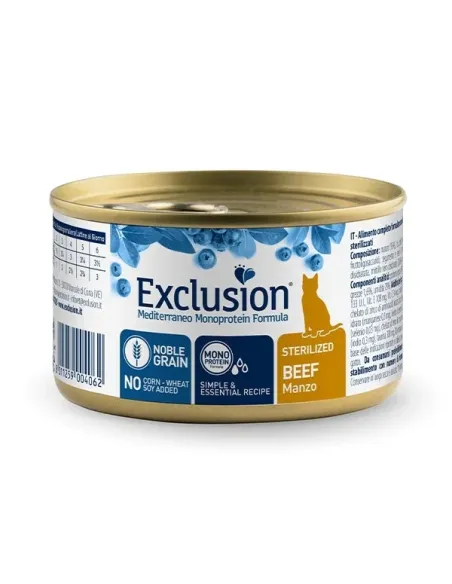 Exclusion Chat Noble Grain Boeuf Stérilisé 85 Gr