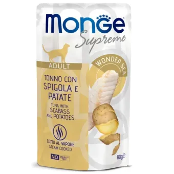 Monge Cat Supreme Adult Atun Lubina Patatas 80 Gr