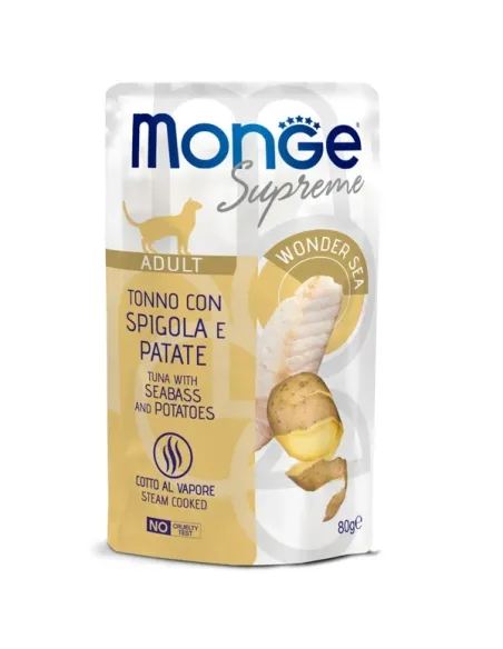 Monge Cat Supreme Adult Thon Bar Pommes de Terre 80 Gr