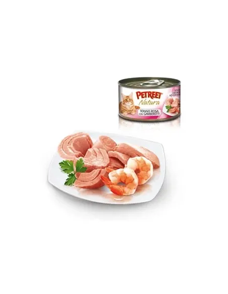 Różowy Tuńczyk Z Krewetkami 6x70g - Petreet