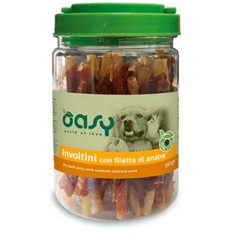 Oasy Snack Dog - Roladki z Kaczki 350gr Gr