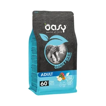 Oasy Dry Gatto G.F. Erwachsener Fisch 300 Gr