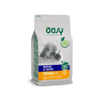 Oasy Dry Cat - Poulet Mature & Senior 300 Gr