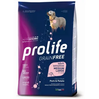 Prolife pies gf wieprzowina i ziemniaki 10 kg