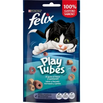 Felix Play Tubes Snack Gatto Gamberetti 50g