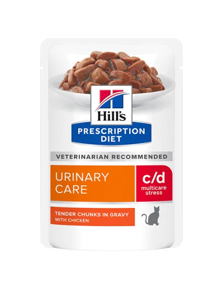 Hill's C/D Feline Stress Bst Sing. 85 gr Pollo