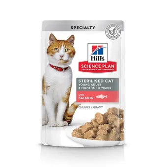 Hill's Adult Sterilised Feline Salmone 85 g