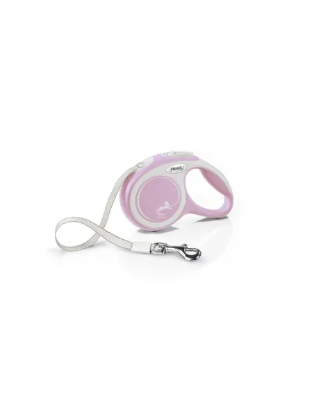 Guinzaglio Flexi New Comfort XS Fettuccia 3mt Rosa