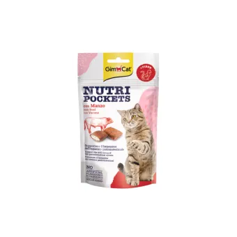 Gimcat Nutri Pockets con Manzo & Malto 60 gr