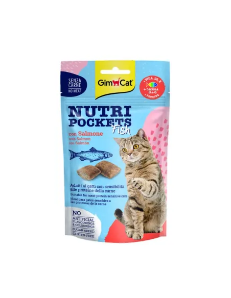 Cat Snack Nutripockets Fish Salmone 60 g