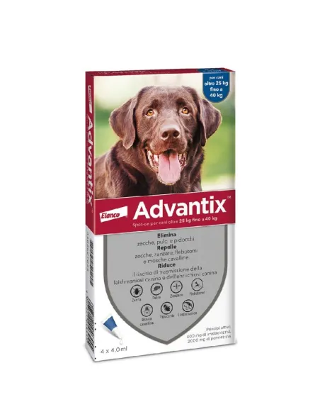 Advantix Spot On antiparasitic for dogs 25-40 kg 4 pipettes