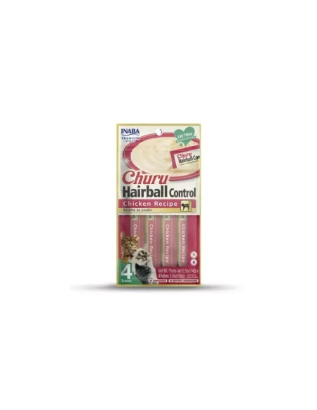 Ciao Churu Hairball Pollo Cat Snack 4x14g