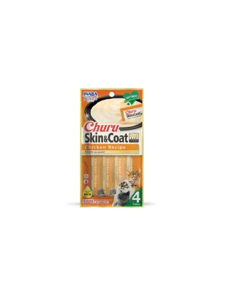 Cat Snack Ciao Churu Skin Coat Pollo 4x14g