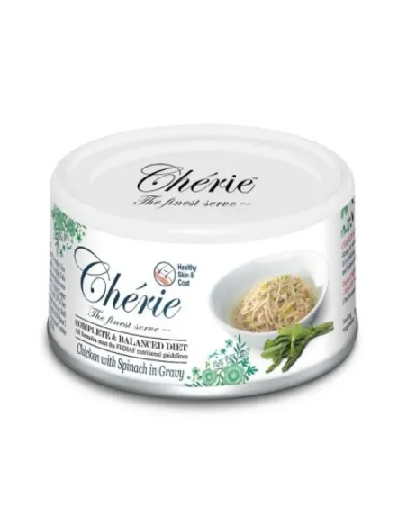Cherie Skin Coat Pollo con Spinaci Salsa 80 g