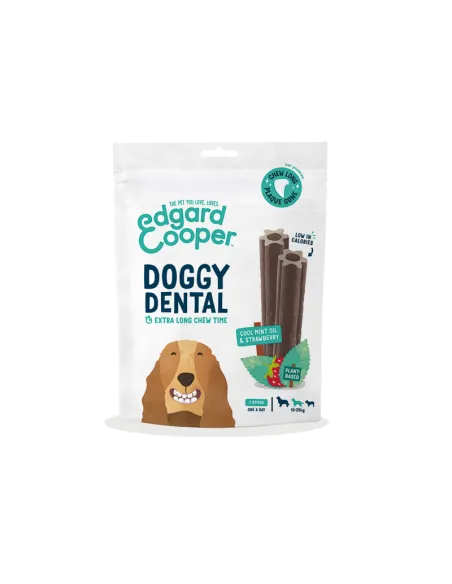 Edgard Cooper Dog Snack Dental Fragola Menta Medium 160 g