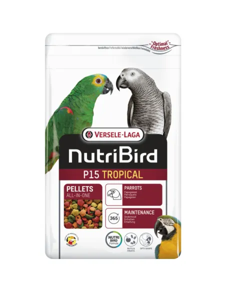Nutribird P15 Mantenimento Pappagalli Tropicali Grandi Estruso