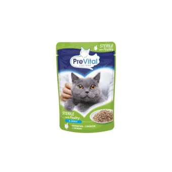 Cat Prevital Bocconi Steril Carni Bianche Salsa 100g Busta