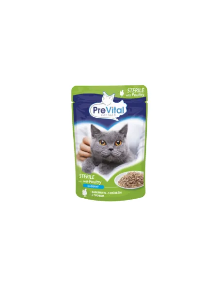 Cat Prevital Bocconi Steril Carni Bianche Salsa 100g Busta