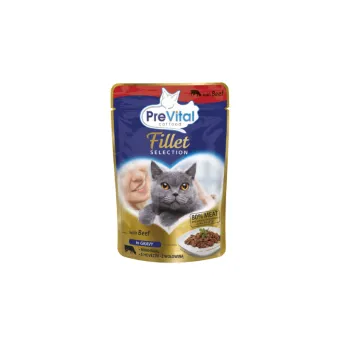 Cat Prevital Filetti Busta Gravy Manzo 85g