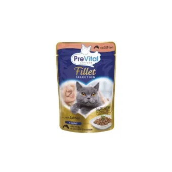 Cat Prevital Filetti Busta Gravy Salmone 85g