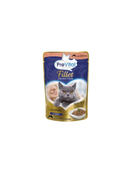 Cat Prevital Filetti Busta Gravy Salmone 85g