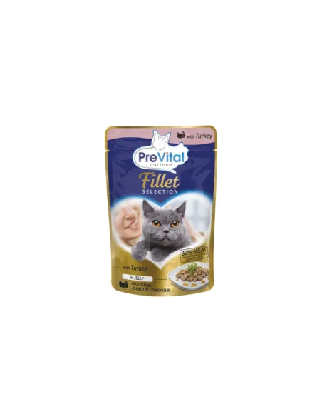 Cat Prevital Filetti Busta Jelly Tacchino 85 gr
