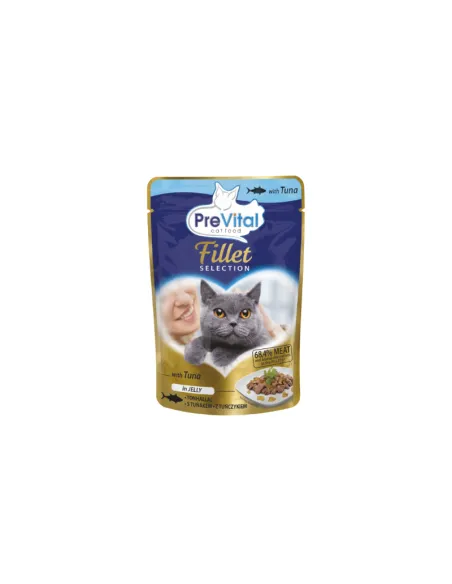 Cat Prevital Filetti 85g Busta Jelly Tonno