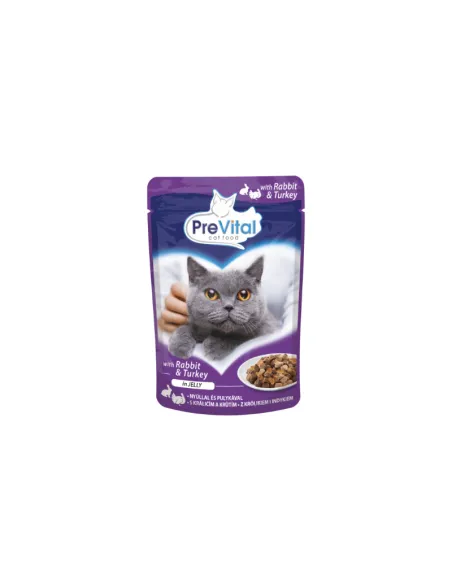Cat Prevital Bocconi Coniglio e Tacchino in Jelly 100g Busta