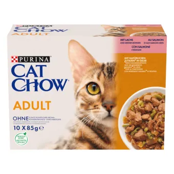 Cat Chow Adult Salmone e Fagiolini 10x85g
