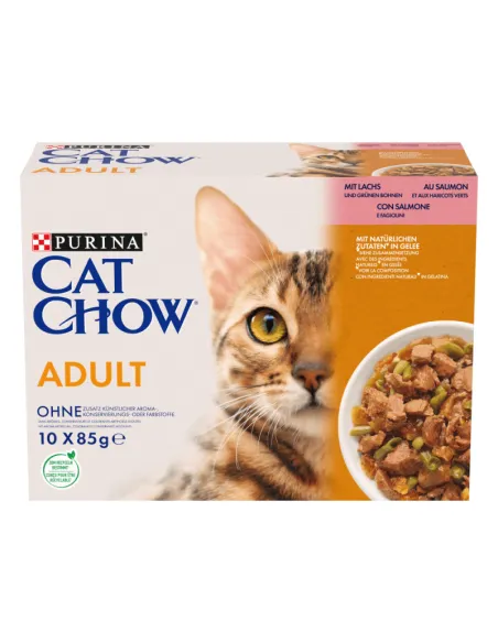 Cat Chow Adult Salmone e Fagiolini 10x85g