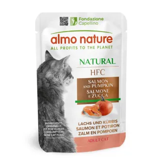 Almo Cat HFC Nat Salmone Zucca 55 g