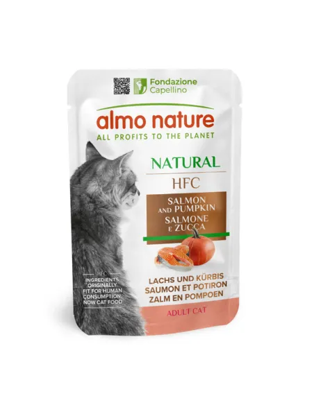 Almo Cat HFC Nat Salmone Zucca 55 g