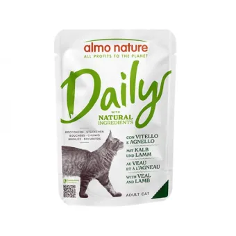 Almo Cat Daily Vitello Agnello 70 g Busta