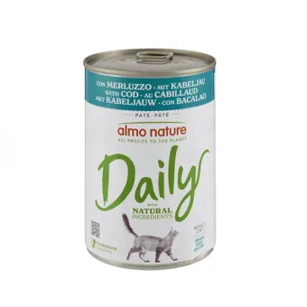 Almo Cat Daily Merluzzo Lattina 400 gr