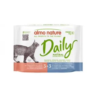 Almo Cat Multipack Tonno/Salmone-Merluzzo/Gamberetti 6x70g