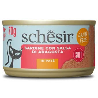 Schesir Cat Sardine Aragosta Paté 70 g Lattina