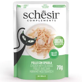 Schesir Cat Pollo Spigola 70g Bst