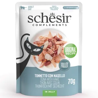 Schesir Cat Tonno Nasello 70gr Bst