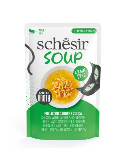 Schesir Cat Soup Pollo/Carote/Zucca 40g Bst