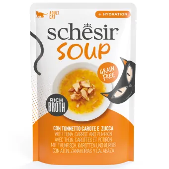 Schesir Cat Soup Tonno/Carote/Zucca 40g Bst