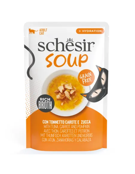 Schesir Cat Soup Tonno/Carote/Zucca 40g Bst