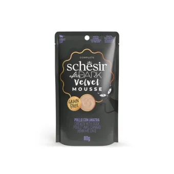Schesir Dark Velvet Mousse Pollo Anatra Gatto 80 g